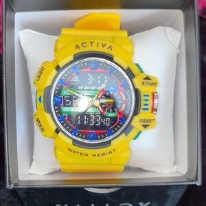 Active USA Yellow Sports Watch